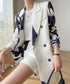Abstract Print Tailored Shorts
